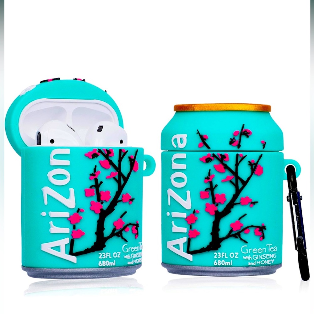 Arizona Green Tea Can Airpods Case Only Silicone cute  1&2